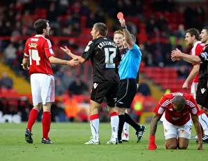Bristol City V Sheffield Utd Prints: Bristol City vs Sheffield United: A Football Showdown - Season 10-11