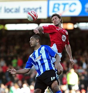 Bristol City V Sheffield Wednesday Collection: Bristol City vs Sheffield Wednesday: A Football Rivalry from the 08-09 Season