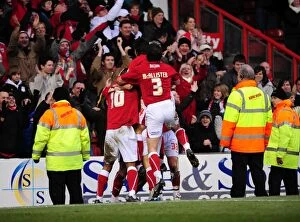 Images Dated 14th February 2009: Bristol City vs Southampton: A Football Rivalry (Season 08-09)