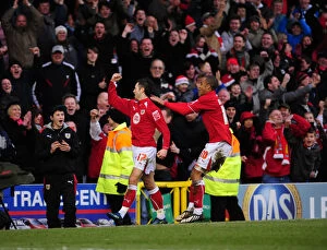 Images Dated 14th February 2009: Bristol City vs Southampton: A Football Rivalry from the 08-09 Season