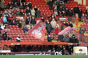 Bristol City vs Stevenage: Atyeo Flag Waves at Ashton Gate