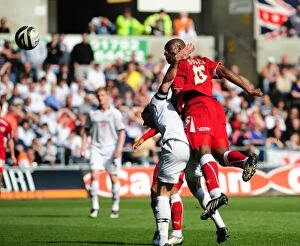 Swansea V Bristol City Collection: Bristol City vs. Swansea: A Football Rivalry from the 08-09 Season