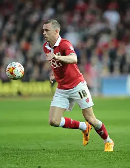 Swindon Prints: Bristol City vs Swindon Town: Aaron Wilbraham in Action at Ashton Gate, Sky Bet League One