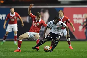 Swindon Prints: Bristol City vs Swindon Town: Joe Bryan and Nathan Byrne in Heated Battle for the Ball