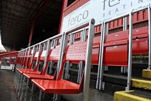 Images Dated 15th February 2014: Bristol City vs Tranmere Rovers at Ashton Gate: Introducing Rail Seating in Sky Bet League One