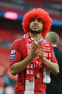 March Prints: Bristol City vs Walsall: Derrick Williams in Action at the Johnstone's Paint Trophy Final
