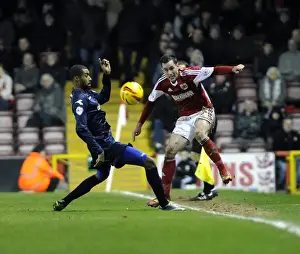Bristol City V Walsall Prints: Bristol City vs Walsall: Greg Cunningham Clears Under Pressure