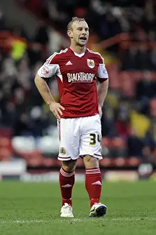 Bristol City V Walsall Prints: Bristol City vs Walsall: Simon Gillett in Action at Ashton Gate, December 2013