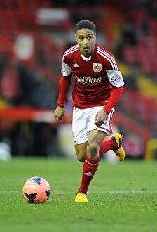 Images Dated 4th January 2014: Bristol City vs Watford: Bobby Reid in Action at Ashton Gate during FA Cup Third Round