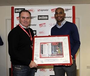Images Dated 4th January 2014: Bristol City vs. Watford: FA Cup Third Round - Man of the Match Presentation