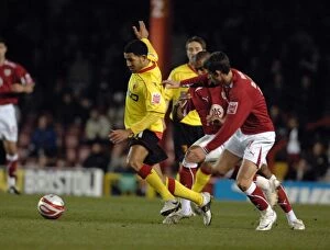 Images Dated 26th November 2008: Bristol City vs. Watford: A Football Rivalry from the 08-09 Season