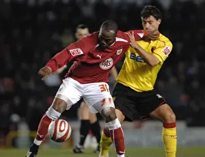 Bristol City V Watford Prints: Bristol City vs. Watford: A Football Rivalry from the 08-09 Season