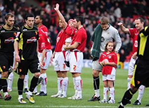 Images Dated 28th December 2009: Bristol City vs. Watford: A Football Rivalry from the 09-10 Season