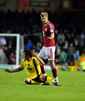Framed Print : Bristol City vs. Watford: A Football Showdown - Season 10-11 Framed Print : Bristol City vs. Watford: A Football Showdown - Season 10-11