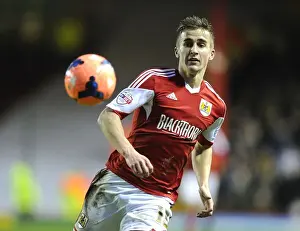 Bristol City V Watford FA Cup Prints: Bristol City vs Watford: Joe Bryan's Determination - FA Cup Third Round Clash at Ashton Gate