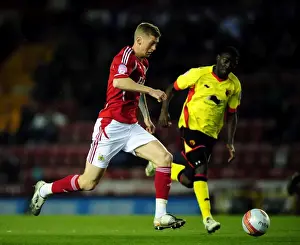 Bristol City vs Watford: Jon Stead in Action at Ashton Gate Stadium (March 2012)