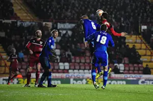 Bristol City V Watford Prints: Bristol City vs Watford: Liam Fontaine's Header Saved at Ashton Gate