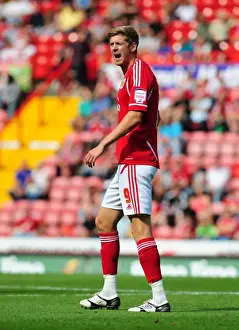 Season 11-12 Prints: Bristol City vs West Brom: Jon Stead Scores at Ashton Gate, Championship 2011