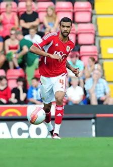 Season 11-12 Prints: Bristol City vs West Brom: Liam Fontaine in Action at Ashton Gate Stadium (Championship Match)