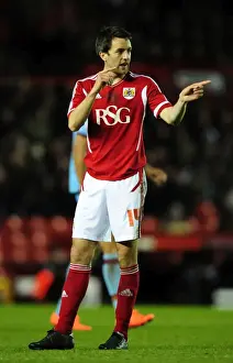 Bristol City V West Ham Prints: Bristol City vs. West Ham: Cole Skuse in Action at Ashton Gate Stadium, 2012