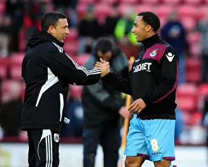 Bristol City vs. West Ham: Derek McInnes and Nicky Maynard Embrace Post-Match at Ashton Gate Stadium