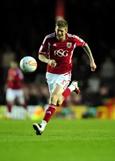 Bristol City vs. West Ham: Jon Stead in Action at Ashton Gate Stadium, 2012