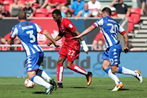 Opening Game Prints: Bristol City vs Wigan Athletic: Kodjia Faces Off Against Buxton and Morgan