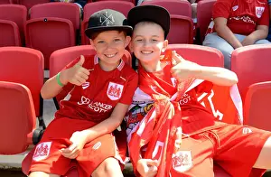 Bristol City V Wigan Athletic Prints: Bristol City vs Wigan Athletic: A Sea of Passionate Fans at Ashton Gate