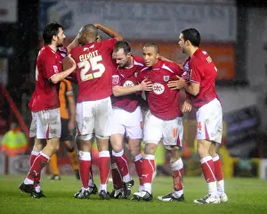 Framed Print : Bristol City vs. Wolverhampton Wanderers: A Football Rivalry Unfolds - 08-09 Season Showdown