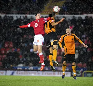 Framed Print : Bristol City vs. Wolverhampton Wanderers: A Football Showdown - Season 08-09