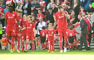 Bristol City vs. Wolverhampton Wanderers: Kick-Off at Ashton Gate - Mascots and Players in Action