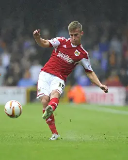 Relagated Team Prints: Bristol City vs Wolves: Joe Bryan's Cross at Ashton Gate, Sky Bet League One