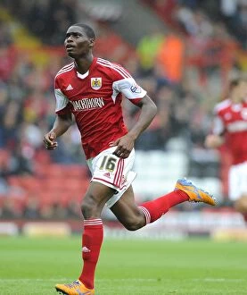 Images Dated 17th August 2013: Bristol City vs Wolves: Jordan Wynter in Action at Ashton Gate, 2013