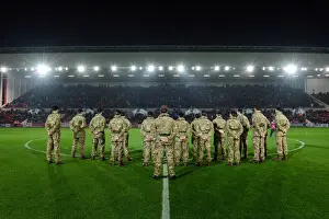 Bristol City V Wolves Prints: Bristol City vs Wolves: Military Tribute - Minute Silence at Ashton Gate (November 3)