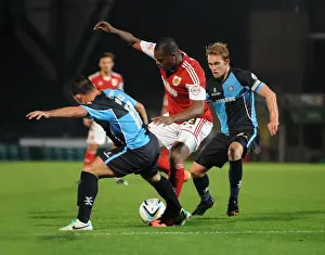 Wycombe Wanderers V Bristol City Prints: Bristol City vs Wycombe Wanderers in the Johnstone's Paint Trophy Clash at Adams Park (2013)