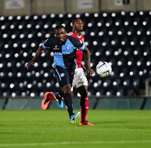 Wycombe Wanderers V Bristol City Prints: Bristol City vs Wycombe Wanderers: The Rivalry in the Johnstone's Paint Trophy at Adams Park (October 8)
