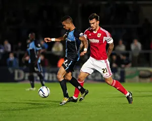 Wycombe Wanderers V Bristol City Prints: Bristol City vs Wycombe Wanderers Rivalry: Johnstone's Paint Trophy Clash at Adams Park (October 8)