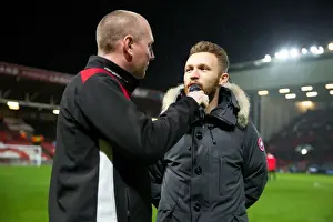 Framed Print : Bristol City Welcomes Matty Taylor at Half Time: Sky Bet Championship Clash Against Sheffield Wednesday
