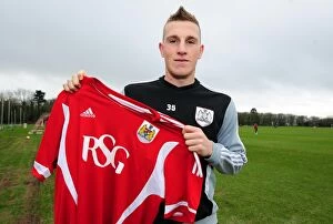Images Dated 12th January 2012: Bristol City Welcomes New Signing Chris Wood to the Squad