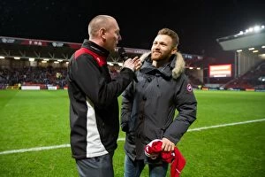 Images Dated 31st January 2017: Bristol City Welcomes New Signing Matty Taylor at Half Time against Sheffield Wednesday