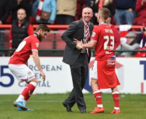 Bristol City V Walsall Prints: Bristol City: Wes Burns and Joe Bryan Combination Sets Up Adam Baker Goal Against Walsall
