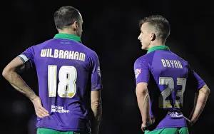 Leyton Orient V Bristol City Prints: Bristol City: Wilbraham and Bryan in Deep Conversation during Leyton Orient Clash