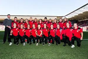 Bristol City Women at Half Time: Manager Willie Kirk Leads the Team against Barnsley at Ashton Gate Stadium