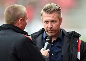 Images Dated 20th August 2016: Bristol City Women Manager Willie Kirk Interviewed at Ashton Gate During Bristol City vs Newcastle