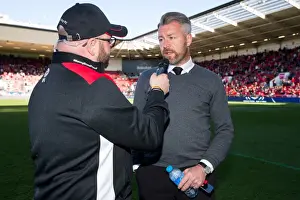 Bristol City Women's Manager Willie Kirk at Half Time against Barnsley