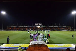 Images Dated 10th March 2015: Bristol City and Yeovil Town Players Emerging from Tunnel at Huish Park, Sky Bet League One Match