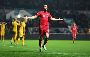 Bristol City's Aaron Wilbraham Celebrates Game-Winning Goal Against Preston North End in Sky Bet Championship