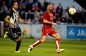 Friendly Prints: Bristol City's Aaron Wilbraham Scores Against Bath City in Pre-season Friendly