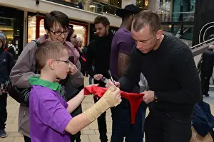 Meet And Greet Prints: Bristol City's Aaron Wilbraham Signs Autographs at Cabot Circus during Johnstones Paint Trophy (JPT)