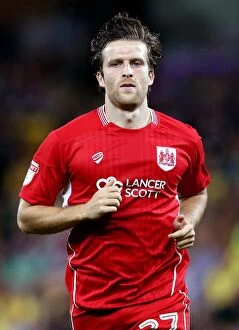 Images Dated 16th August 2016: Bristol City's Adam Matthews Faces Off Against Norwich City at Carrow Road (16-8-16)